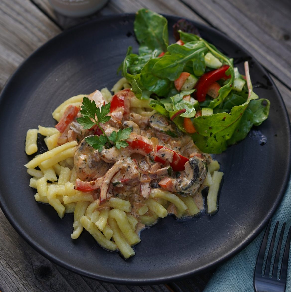 Paprika-Rahm-Spätzle