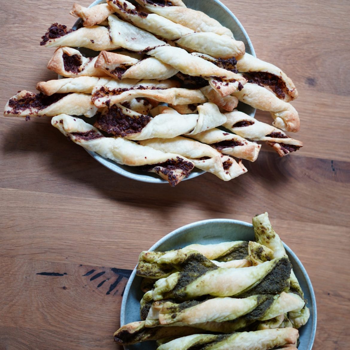 vegane Blätterteigstangen