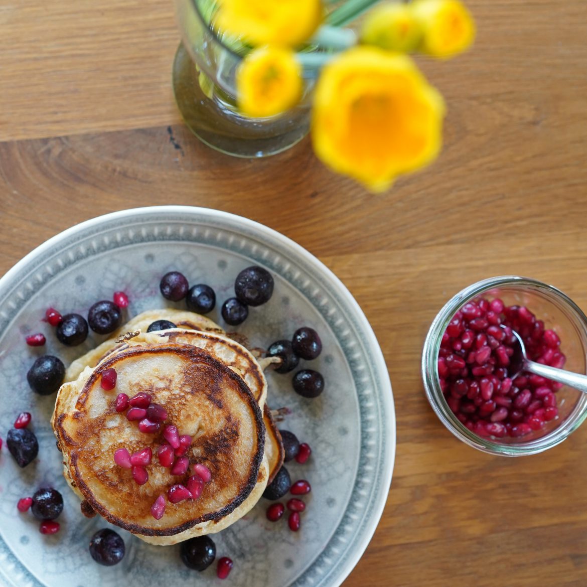 Vegane Sauerteig-Pancakes
